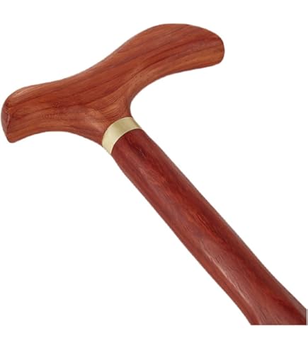 Amazon | 木製の杖ウェンジ紳士の杖高齢者滑り止め 【軽量で歩行補助